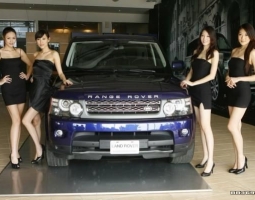 台北车展Jaguar与L-Rover车模